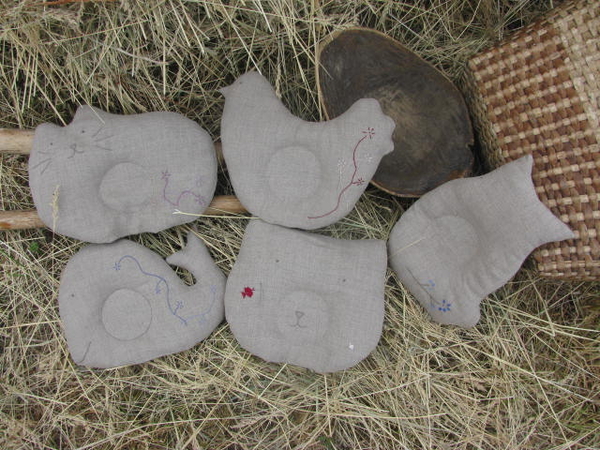 Детские экоигрушки из льна от производителя